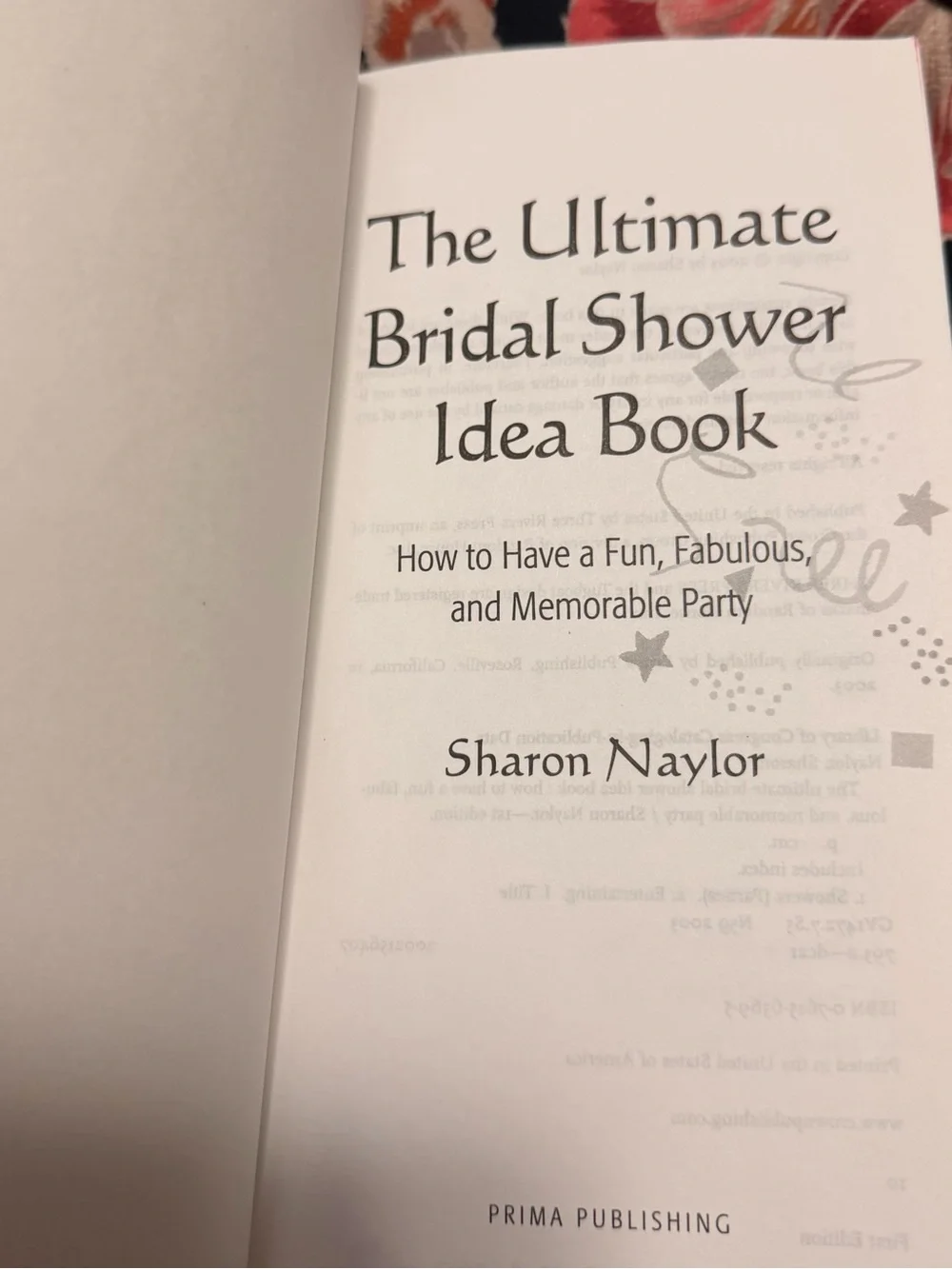 The Ultimate Bridal Shower Idea Book by Sharon Naylor